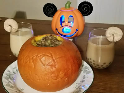 Dinner In A Pumpkin